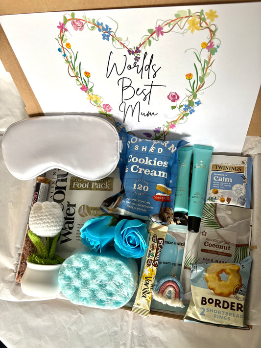 Worlds Best Mum Hamper In Blue