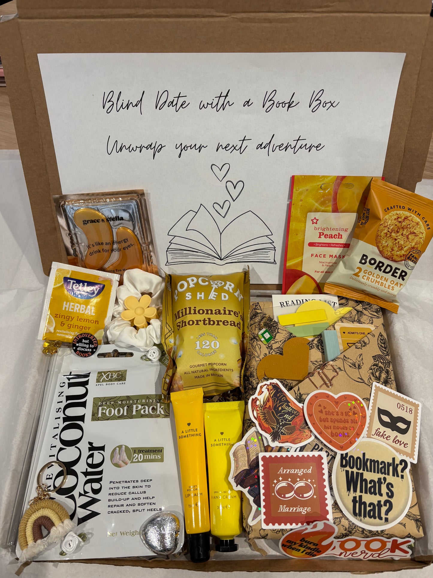 Blind date with a Book Box in Yellow