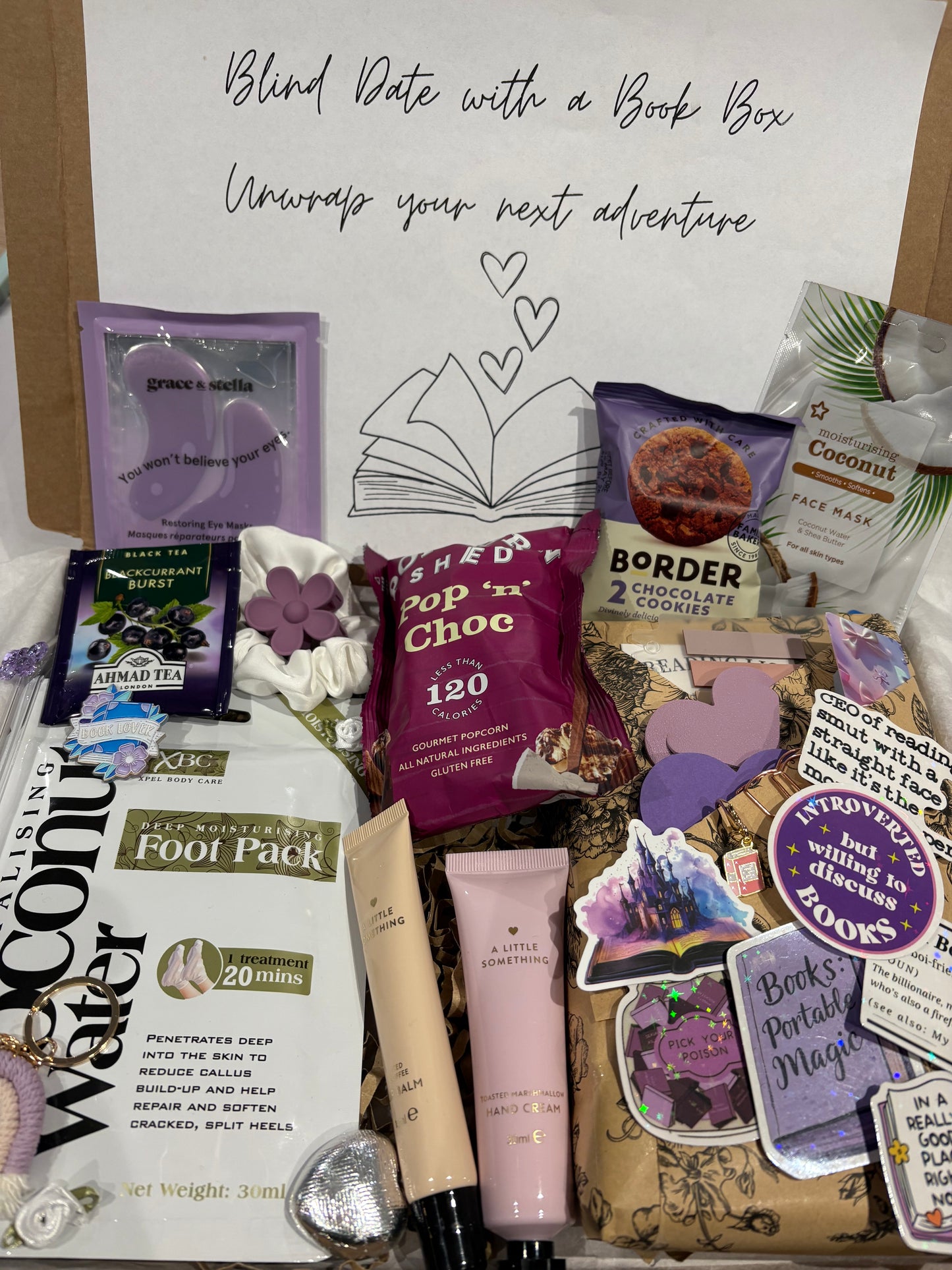 Blind date with a Book Box in Purple