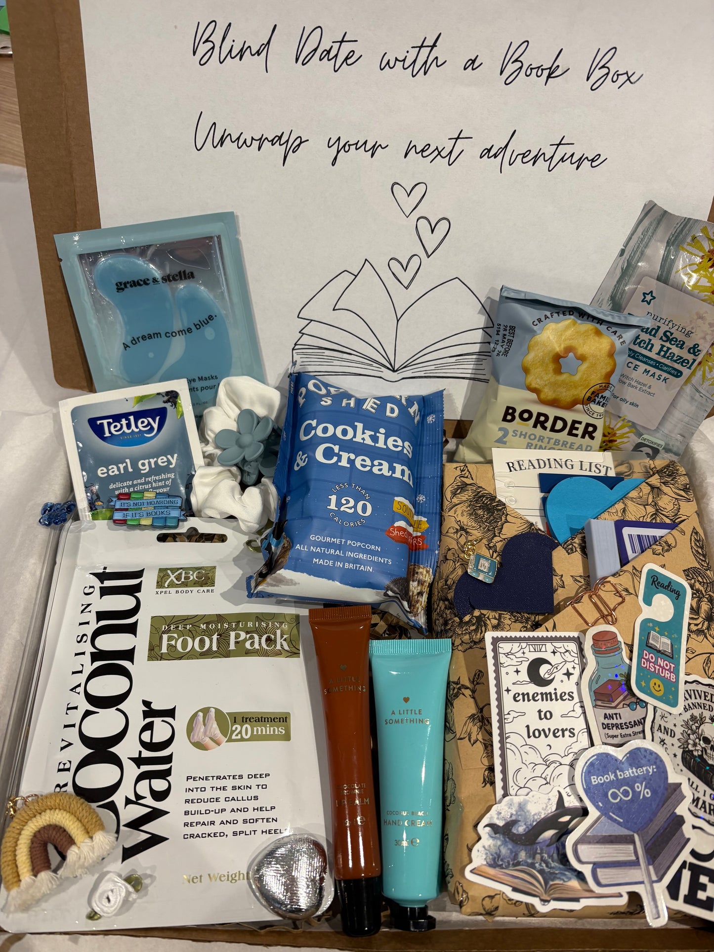 Blind date with a Book Box in Blue