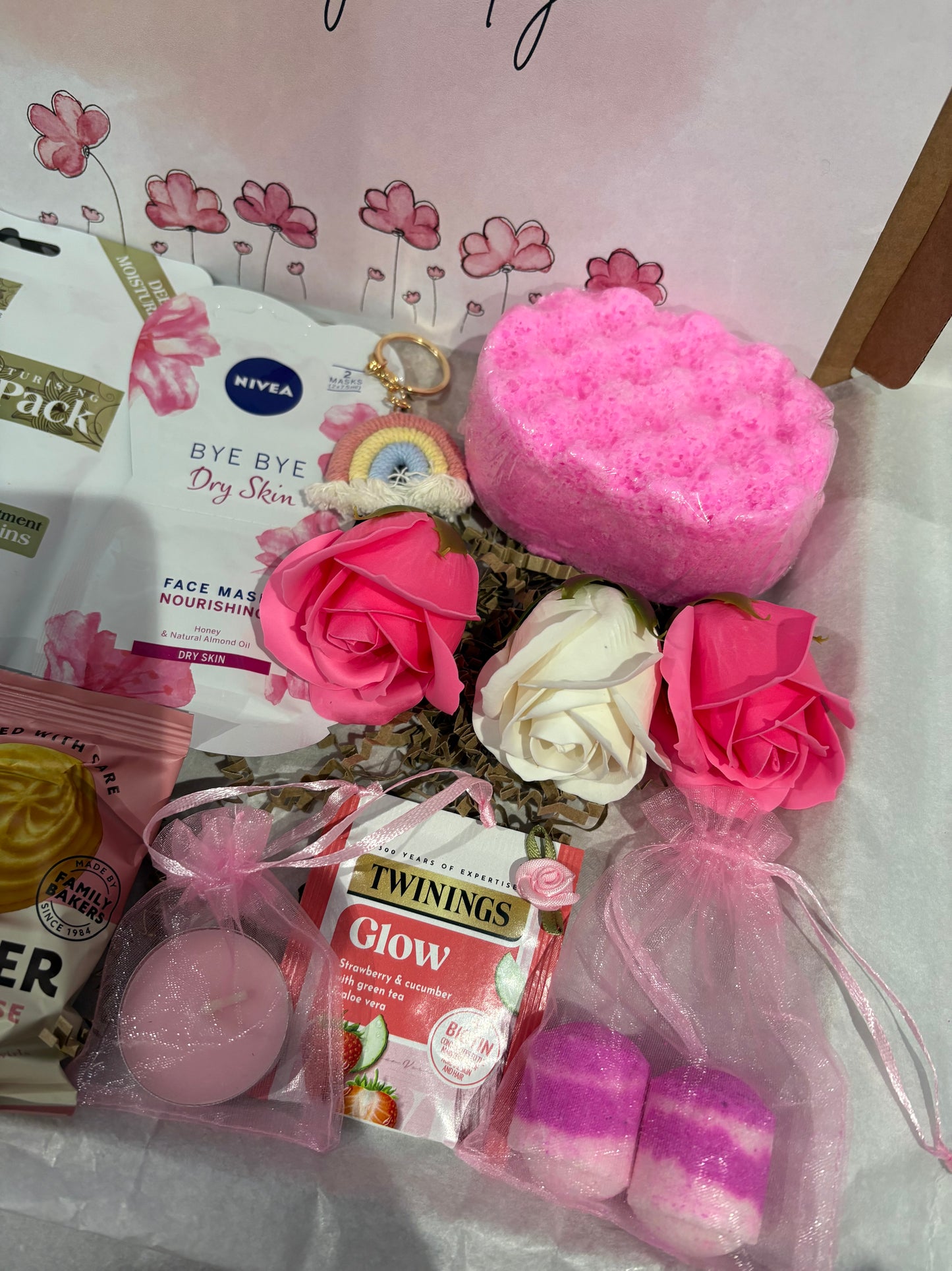 Pink Hug In A Box Hamper